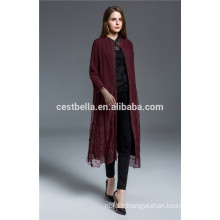 Chic black Autumn longues robes en peluche pour Elegant Noble Young Ladies